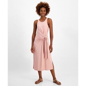 Nautica Jeans Women’s Side-Tie Slit Sleeveless Dress, Bridal Rosé